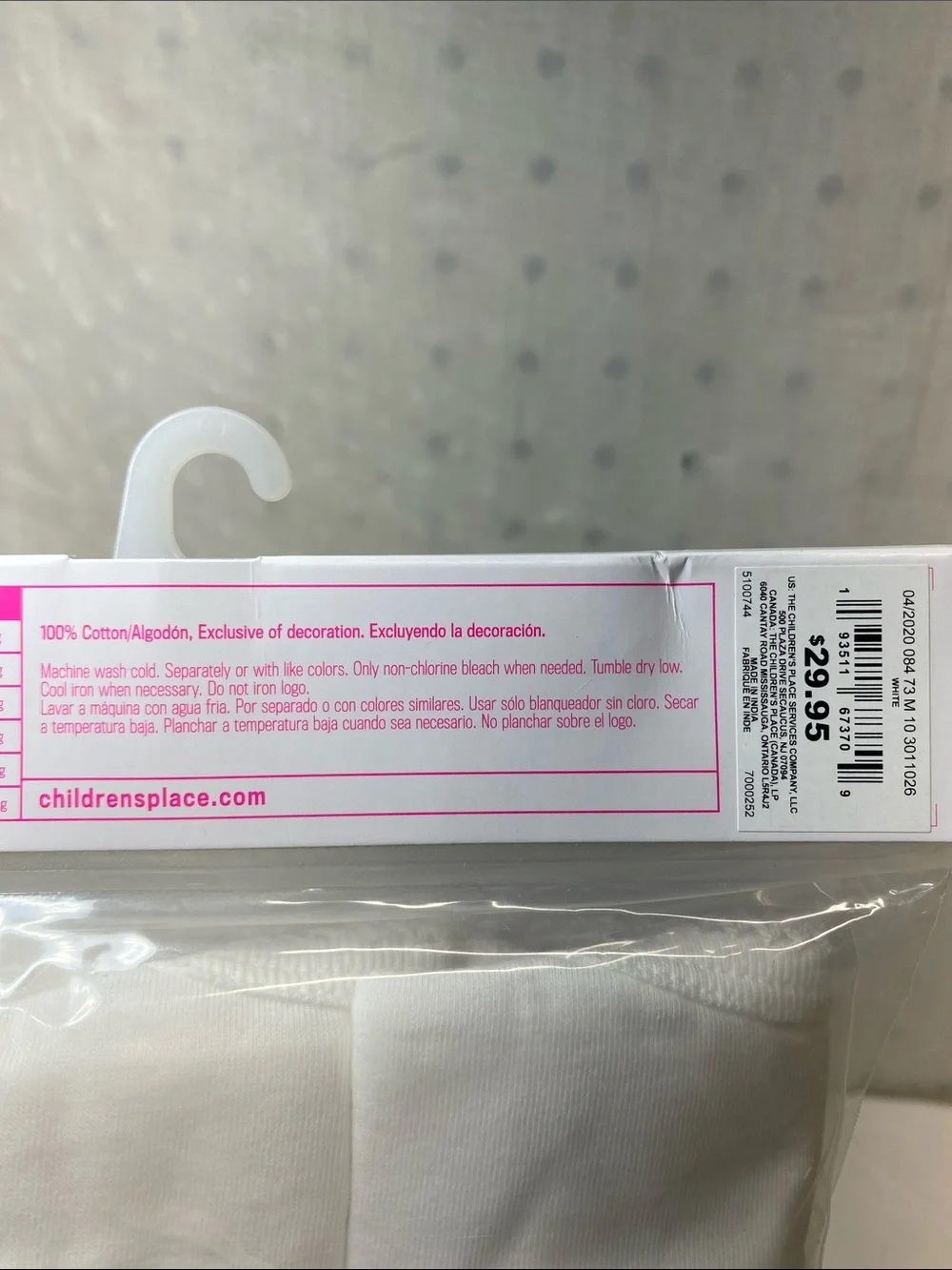The Children's Place White Girls 6-Pack Camisoles - Large (10-12)